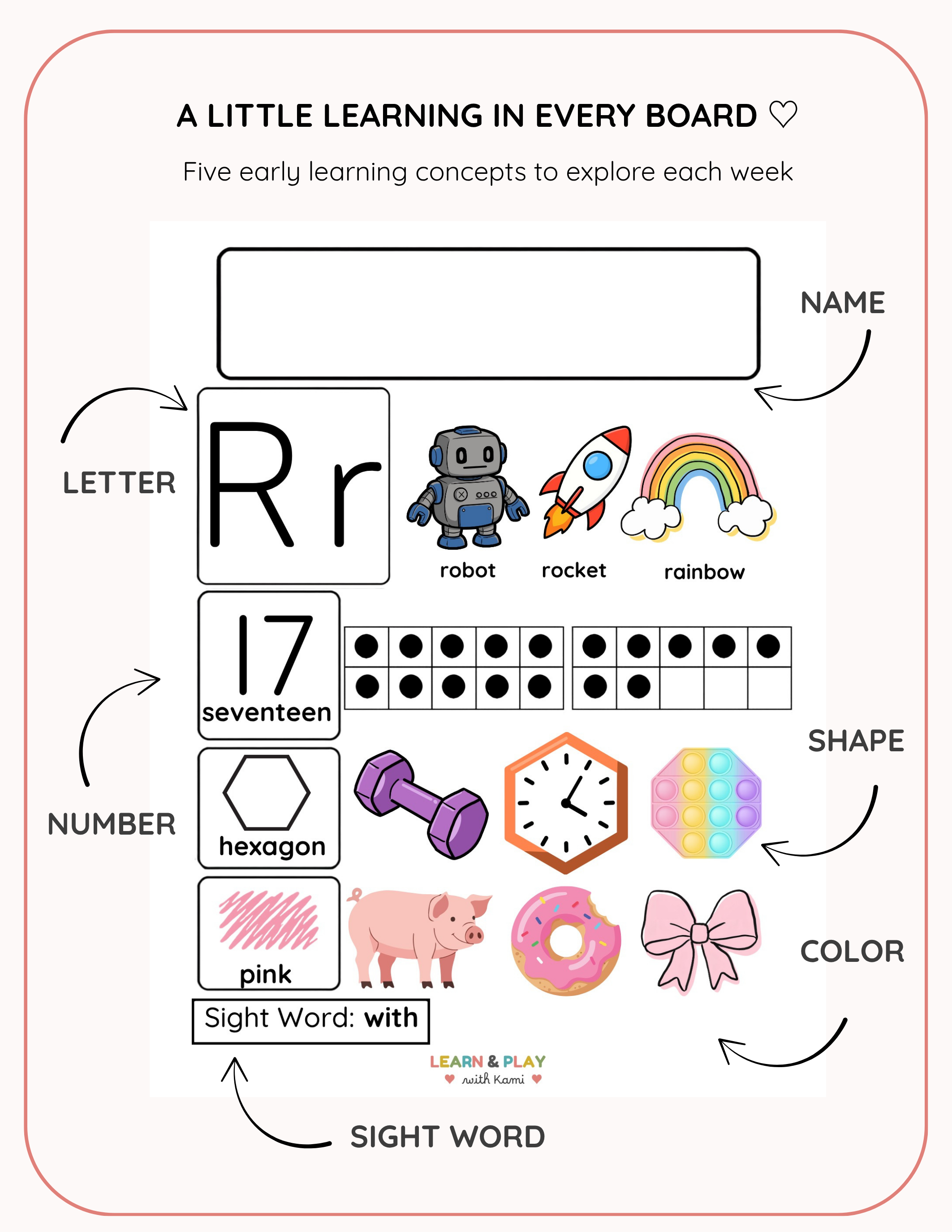 26 Learning Boards | A–Z Early Learning Printable Pack